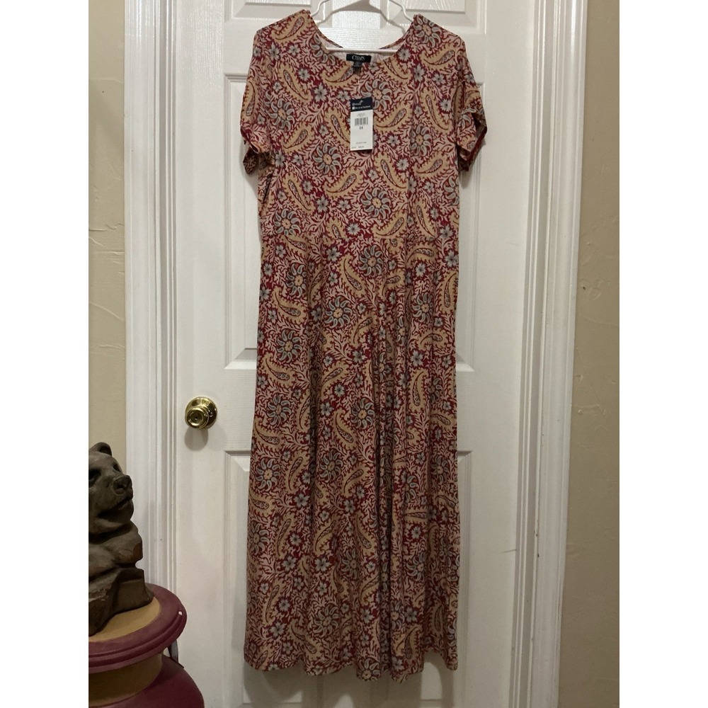 Lauren Ralph Lauren Maxi Dress Women 0X‎ Red Floral Cottage NWT